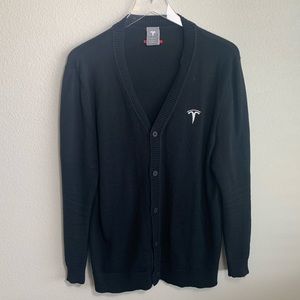 Tesla Corp Men’s Cardigan Sweater